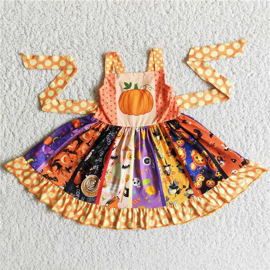 B8-1  Pumpkin twirl dresses