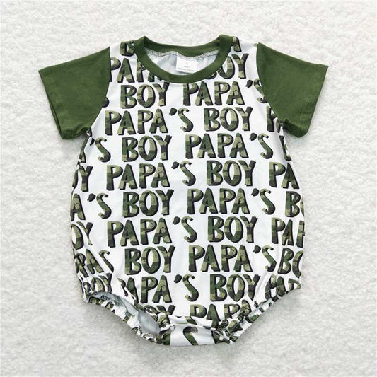 SR0876 Baby Boys Papa's Boy Brother Designs Clothing Sets