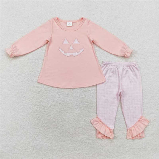 GLP1342Pink top plaid leggings girls Halloween outfits