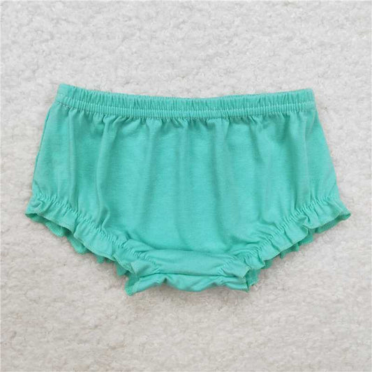 SS0366 Mint cotton baby girls bummies