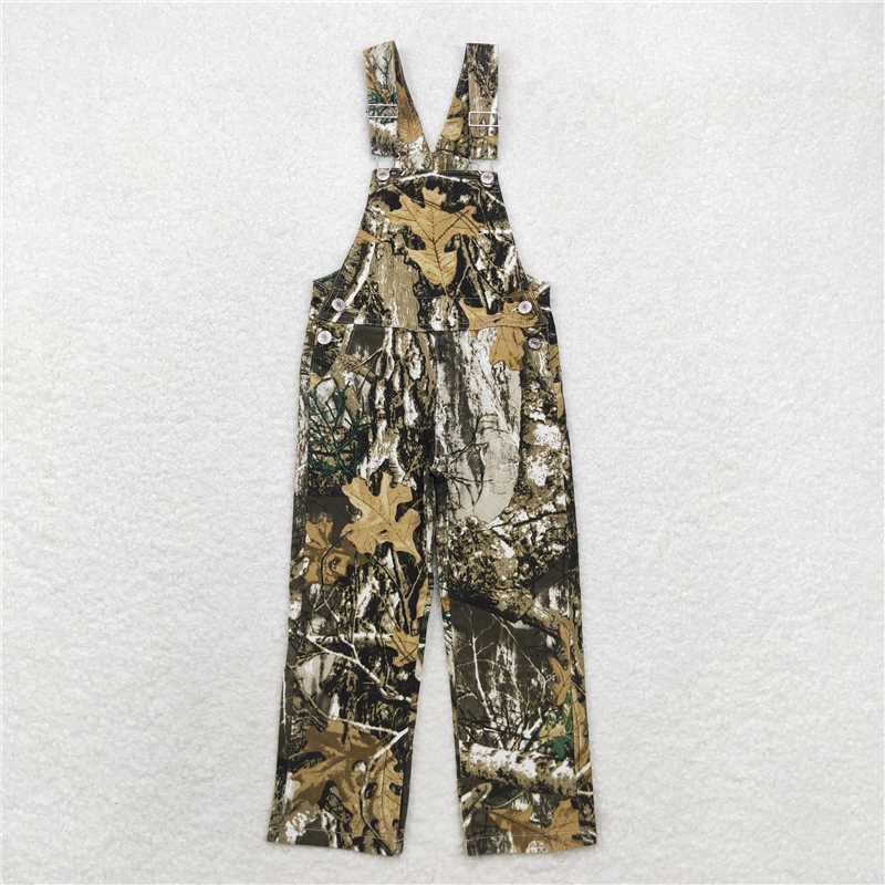 USA Shop (in stock)P0533  Baby Boys Kids Fall Hunting Camo Denim Strap jumpsuits Overall