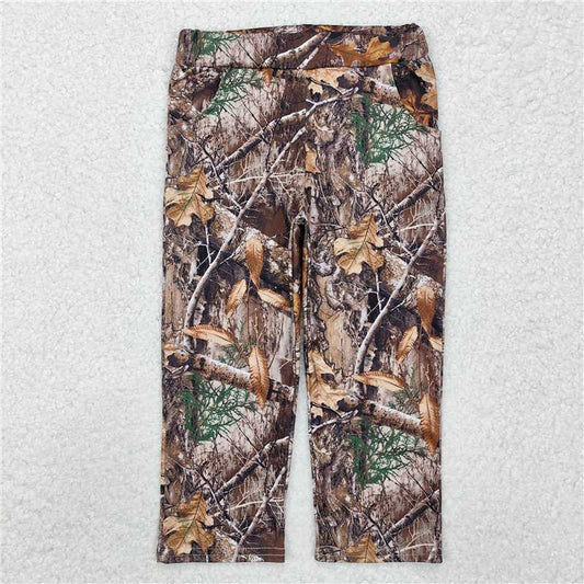 P0715  Baby Girls Real Tree Camo Pockets Pants