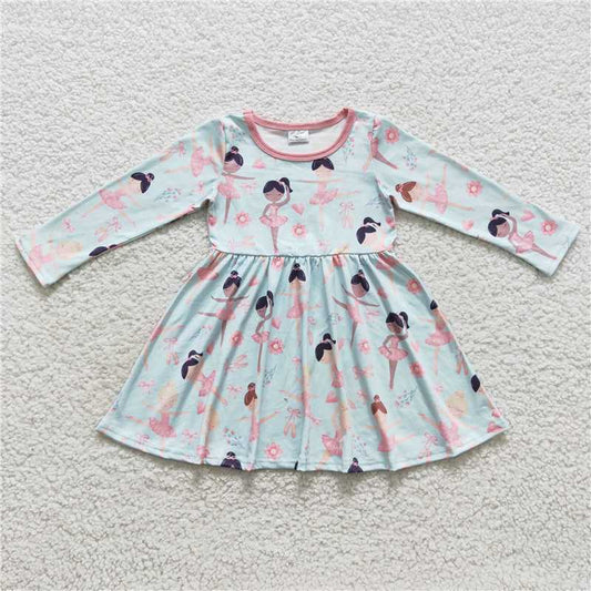 GLD0309  Baby Girls Dance Girl Twirl Dresses