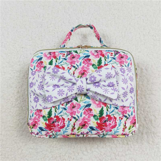 USA Shop (in stock)BA0102  Girls Back To School Small Flowers Back Bags Lunch Boxes