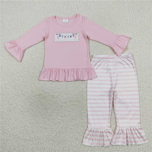 GLP0694Pink Christmas lighting lineman girls clothing
