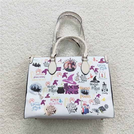 BA0134  Witches girls Halloween tote bag