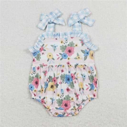 SR0970 Baby Girls Pink Stripes Flowers Sister Sibling Designs Clothes Sets