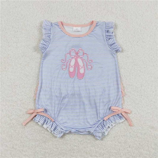 SR0931  Baby Girls Sibling Dance Shoes Ballet Design Rompers Dresses Clothes Sets
