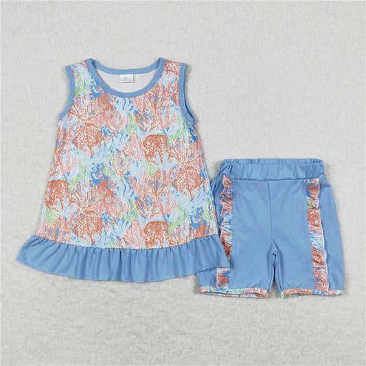 Baby Girls Pink Checkered Collar Sibling Sister Rompers Clothes Sets（复制）（复制）