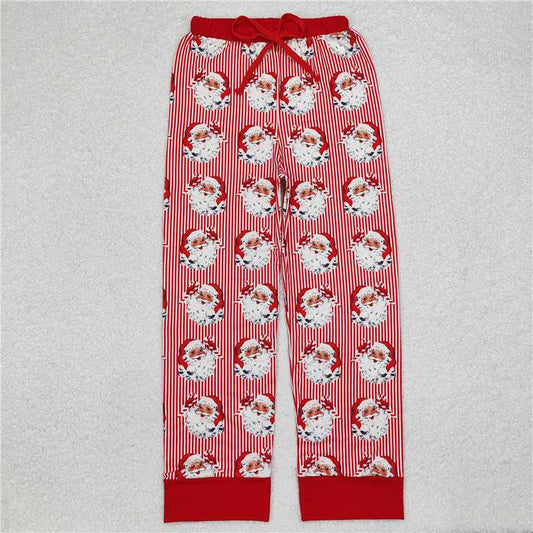 P0646  Adult Men Christmas Santa Stripes Bottom Pants Pajamas