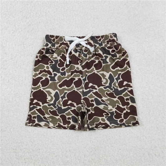 USA Warehouse (IN STOCK) SS0735 Brown camo kids boys summer shorts