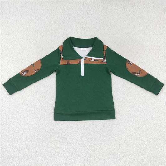 BT0280 Baby Boys Duck Long Sleeve Pullover Tee Shirt Tops