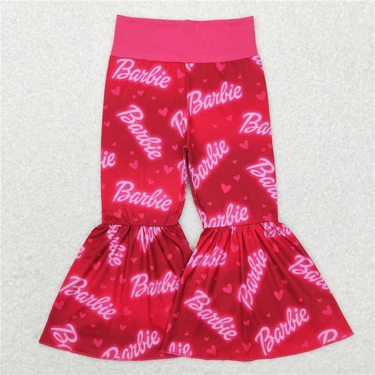 P0275  Baby Girls Doll Pink Highwaist Bottom Bell Pants