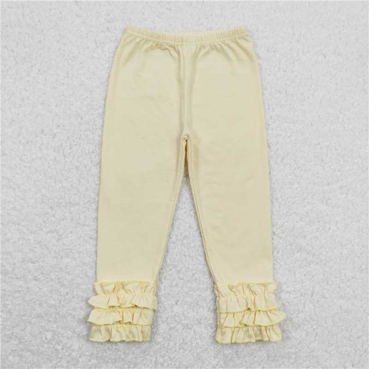 P0424  Sibling Kids Baby Girls Cotton Icing Ruffle Legging Pants