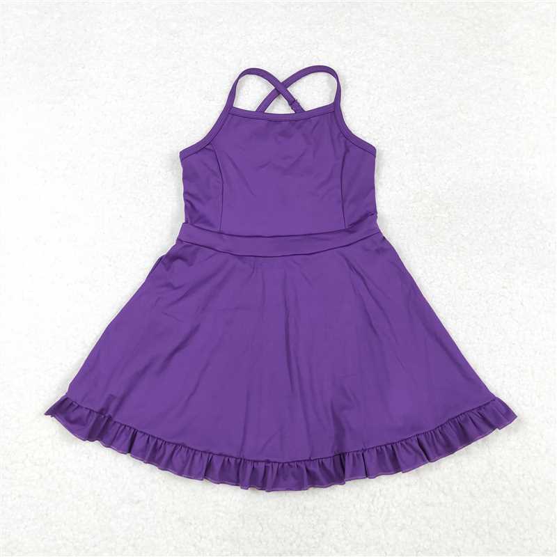 7.10 RTS Sibling Baby Girls Knit Knee Length Active Wear Athletic Dresses