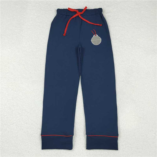 P0501  Adult Women Christmas Navy Bottom Pants Lounge Pajamas