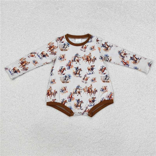 RTS LR1866 Brown riding long-sleeved jumpsuit