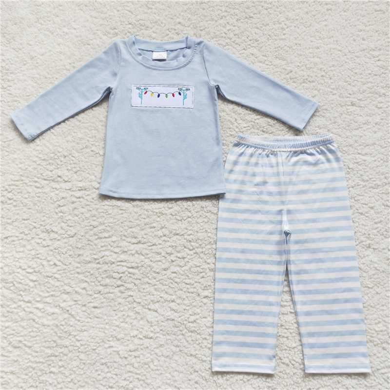 BLP0291Christmas lighting lineman kids boy outfits