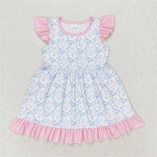 GSD1152 Baby girl summer clothes flying sleeves kids dress