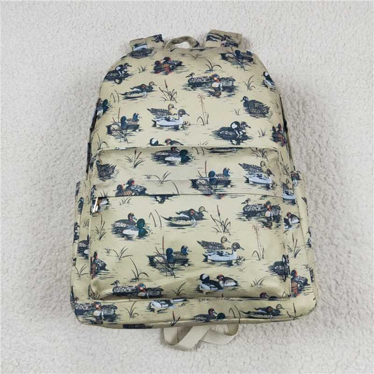 BA0198  Baby Kids Ducks Hunting Sibling Backpack Back Bags