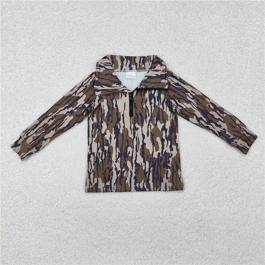 BT0957  Baby Boys Bottomland Long Sleeve Zip Pullovers Tops