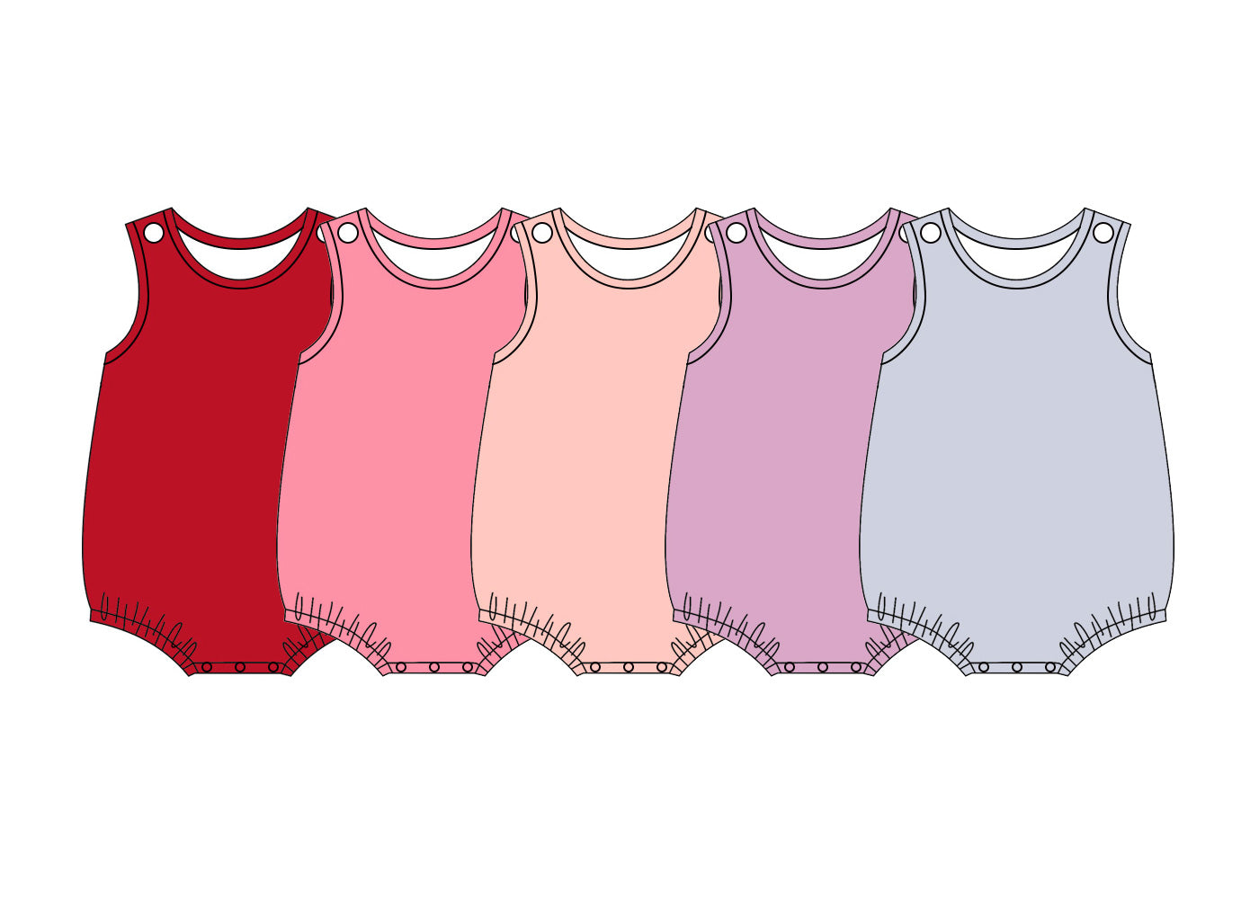 5.6 Pre Order No moq  cotton Baby Girls Sleeveless Summer Solid Color Romper
