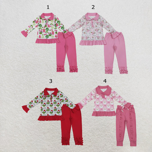RTS Sibling Long sleeves leggings girls Christmas set