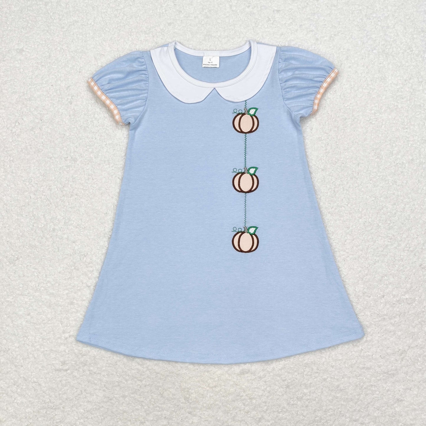 RTS no moq GSD1257 Baby girl  autumn clothes short sleeves top kids dress