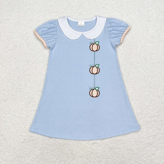 RTS no moq GSD1257 Baby girl  autumn clothes short sleeves top kids dress