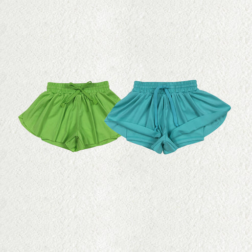 10.11 RTS Sibling Baby Girls Colorful Skort Yoga Shorts Bottoms