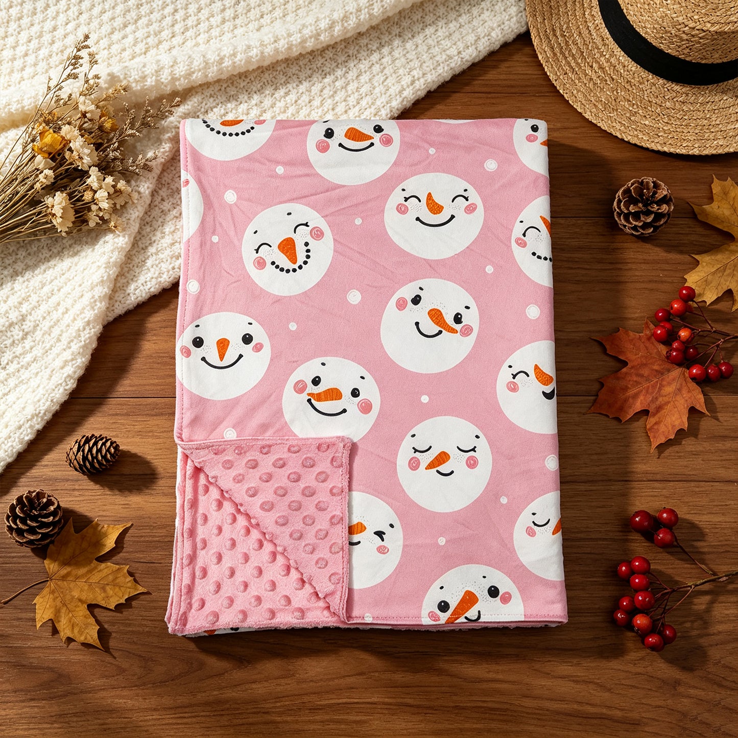 RTS NO MOQ （In stock）Blankets Blankets BL0265 Baby Kids Red Checked Santa Christmas Blanket