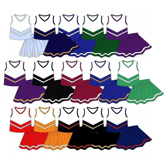 5.7 Pre order No Moq Baby Girls Stripe Vest Top Skirt Shorts Team Yoga Active Clothes Sets