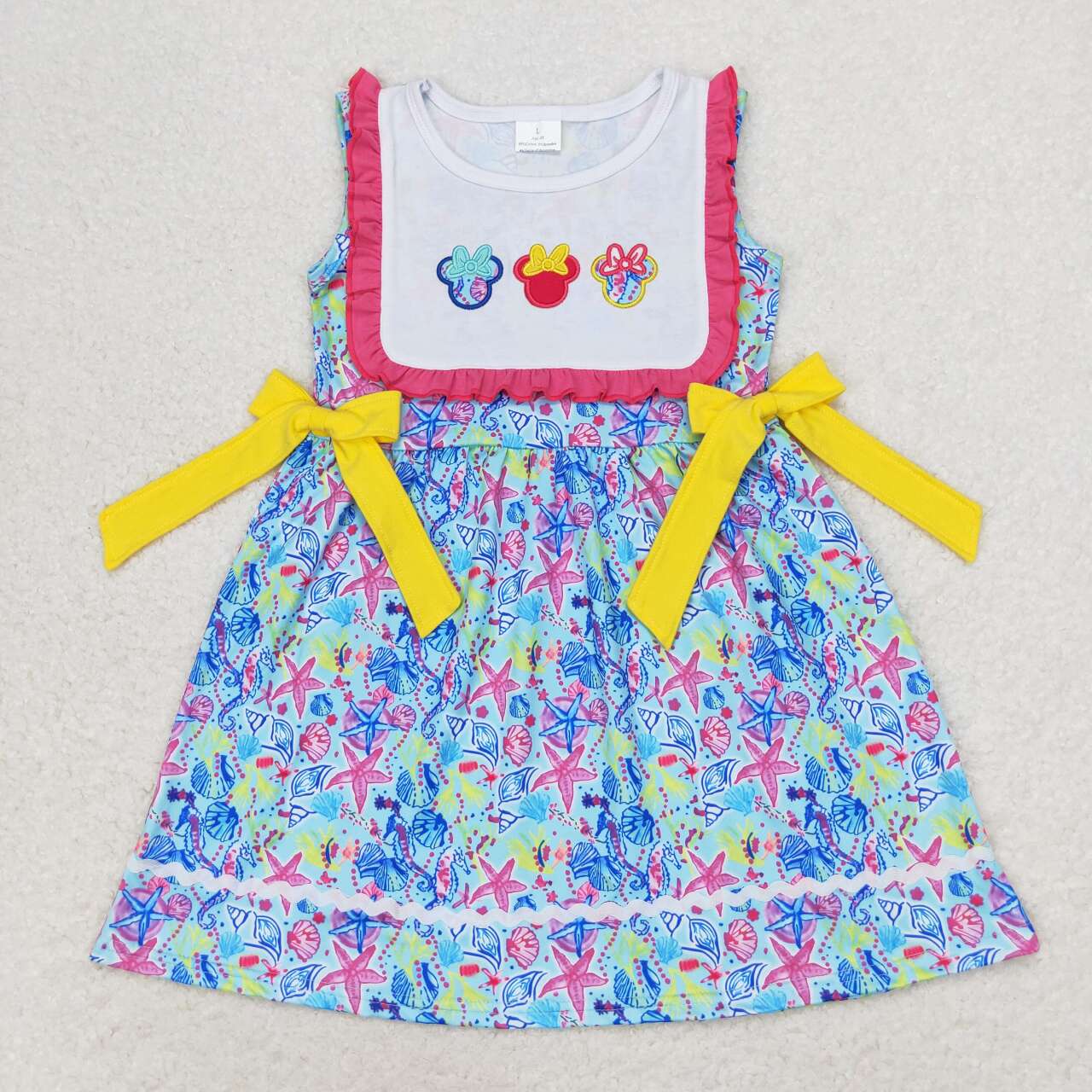 RTS no moq GSD0924 Baby girl summer clothes sleeves top kids dress
