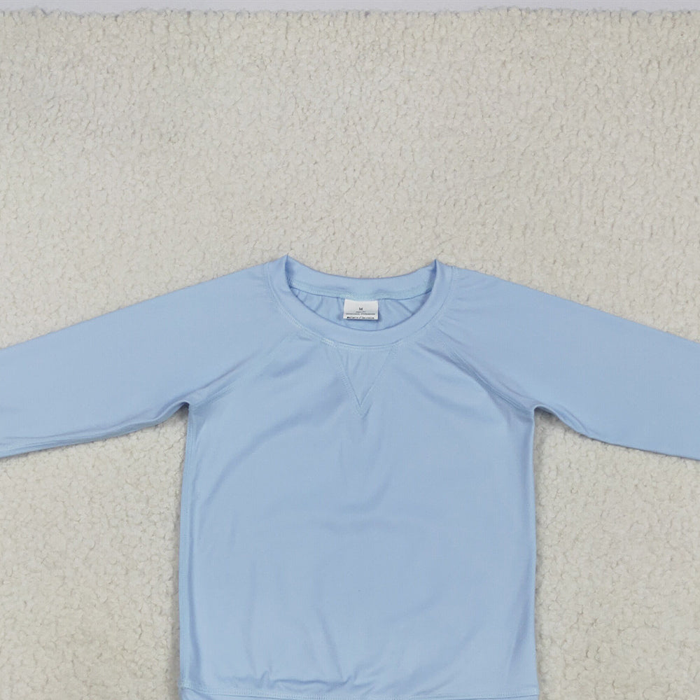 7.23 GT0970RTS NO MOQ Baby Girls Yoga Tops Baby Girls Lavender Long Sleeves Yoga Shirts Top