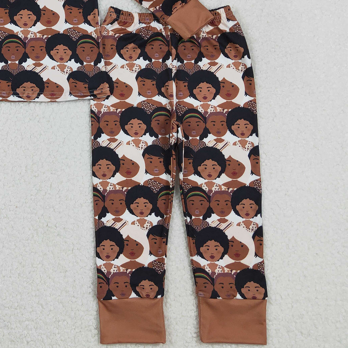 11.20 RTS NO MOQ （In stock）GLP2948 Baby Black Girls Plaid Top Pants Pajamas Sets