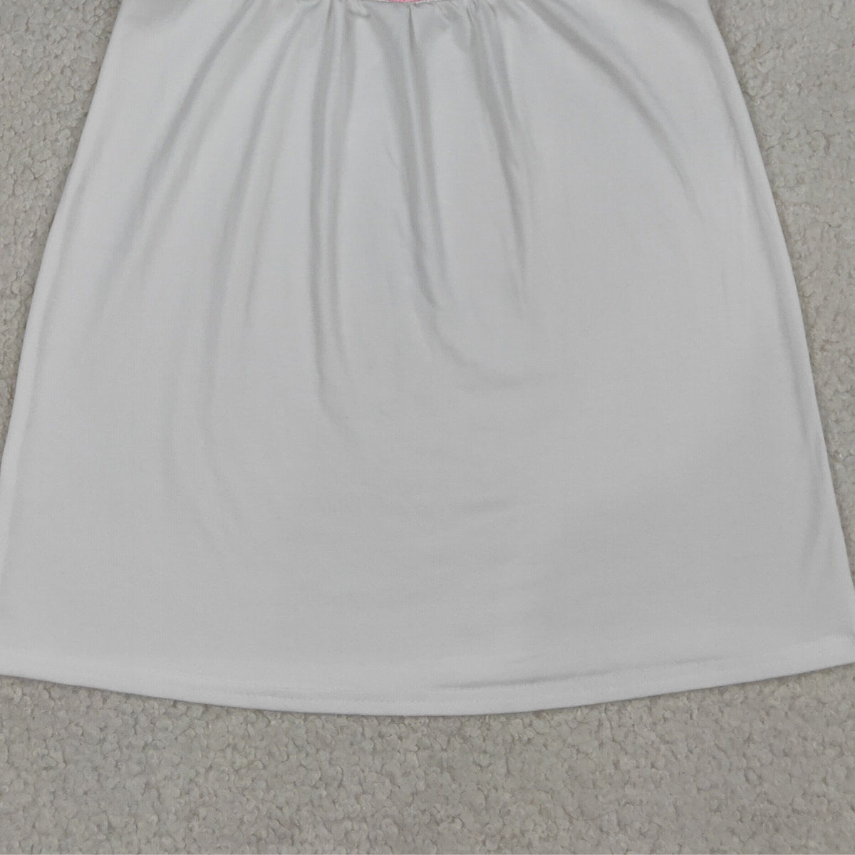 4.14 GSD3154 RTS NO MOQ （In stock）White flutter sleeves big sister smocked girls dresses