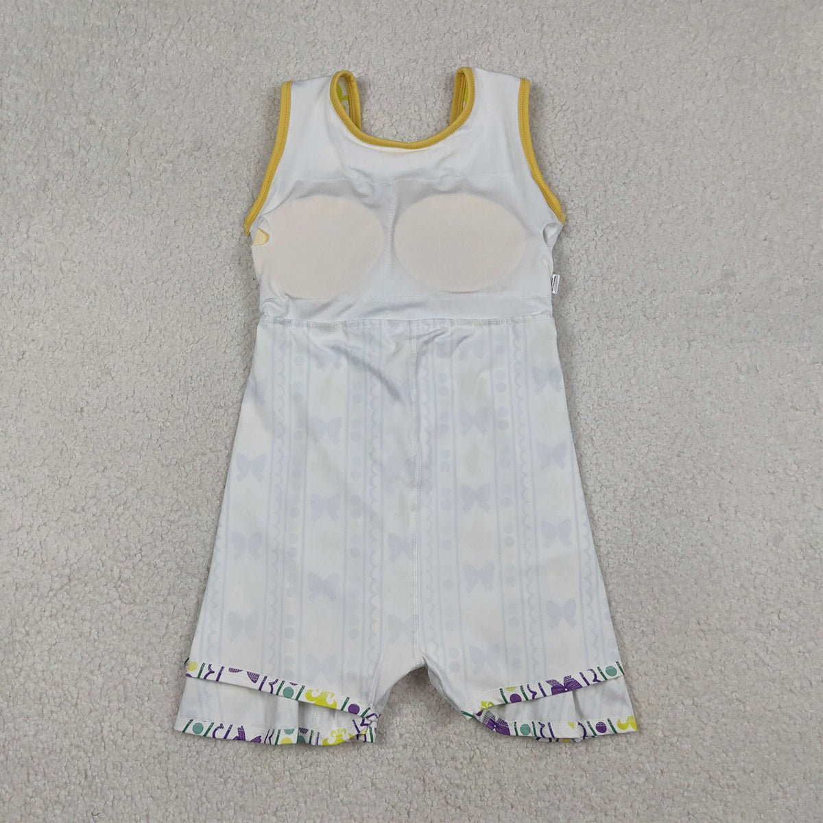 12.20 RTS NO MOQ （In stock）GSD2947 Baby Girls Mardigras Anchors Bows Stripe Yoga Shorts Knee Length Dresses