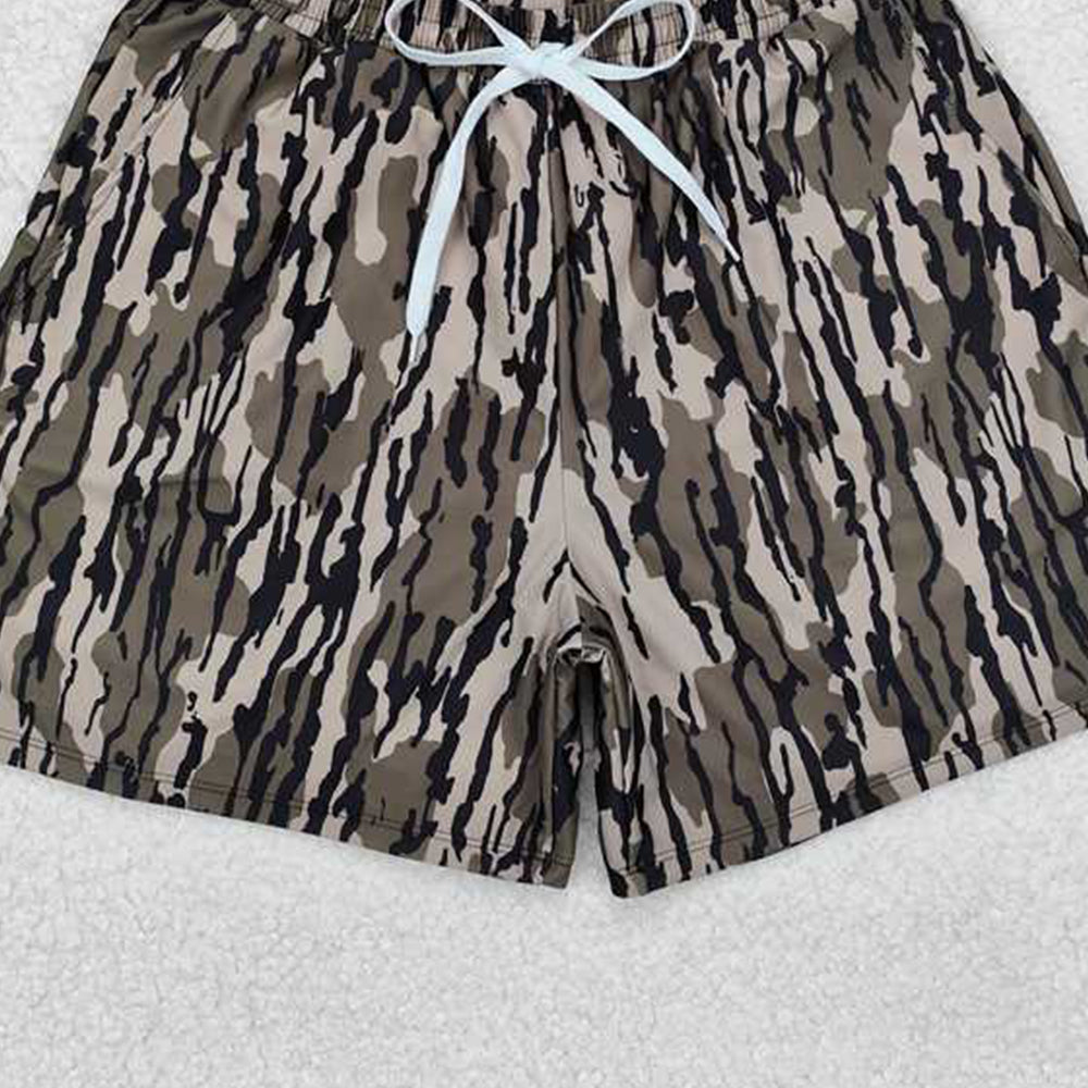 USA Shop (in stock)  Bottomland print adult men summer swim trunks
