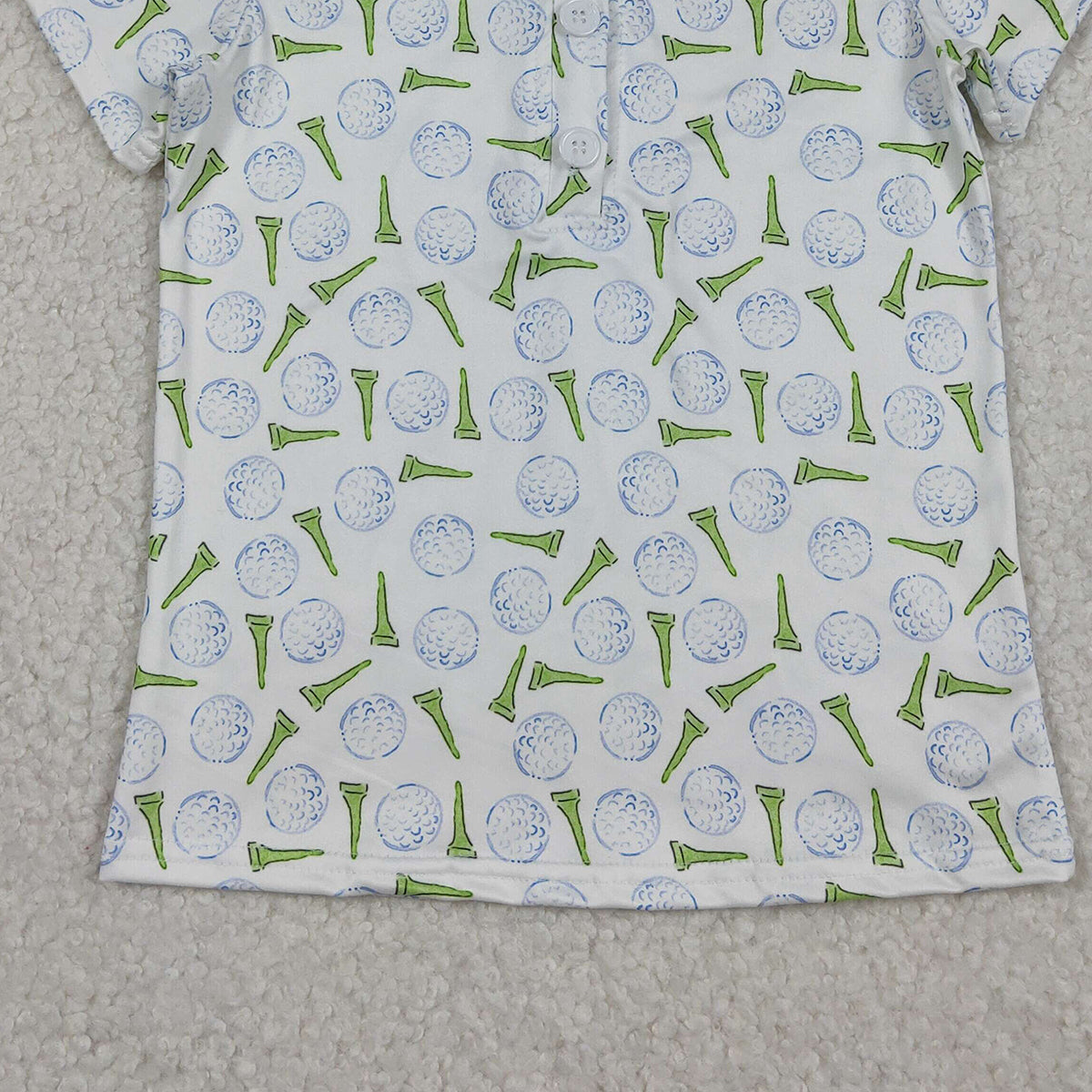 12.27 RTS NO MOQ （In stock）BT1582 Baby Boys Golf Team Button Polo Shirts Top