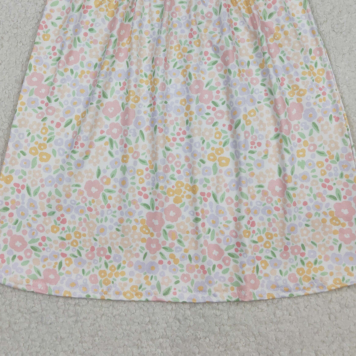 1.9 RTS NO MOQ （In stock）GSD3226 Baby Girls Sleeveless Pink Floral Collar Knee Length Dresses