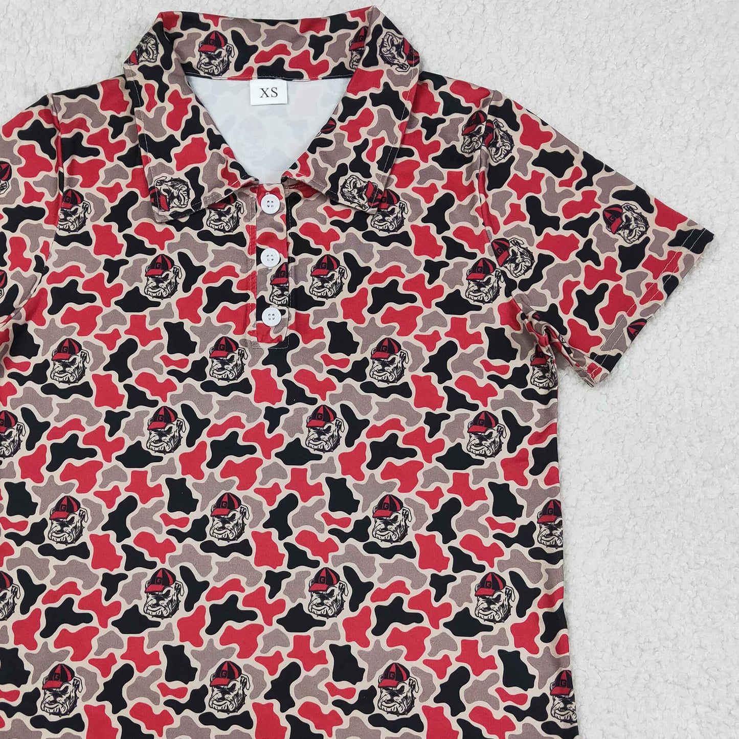 BT1718 RTS NO MOQ （In stock）Short sleeves camo adult men team polo shirt