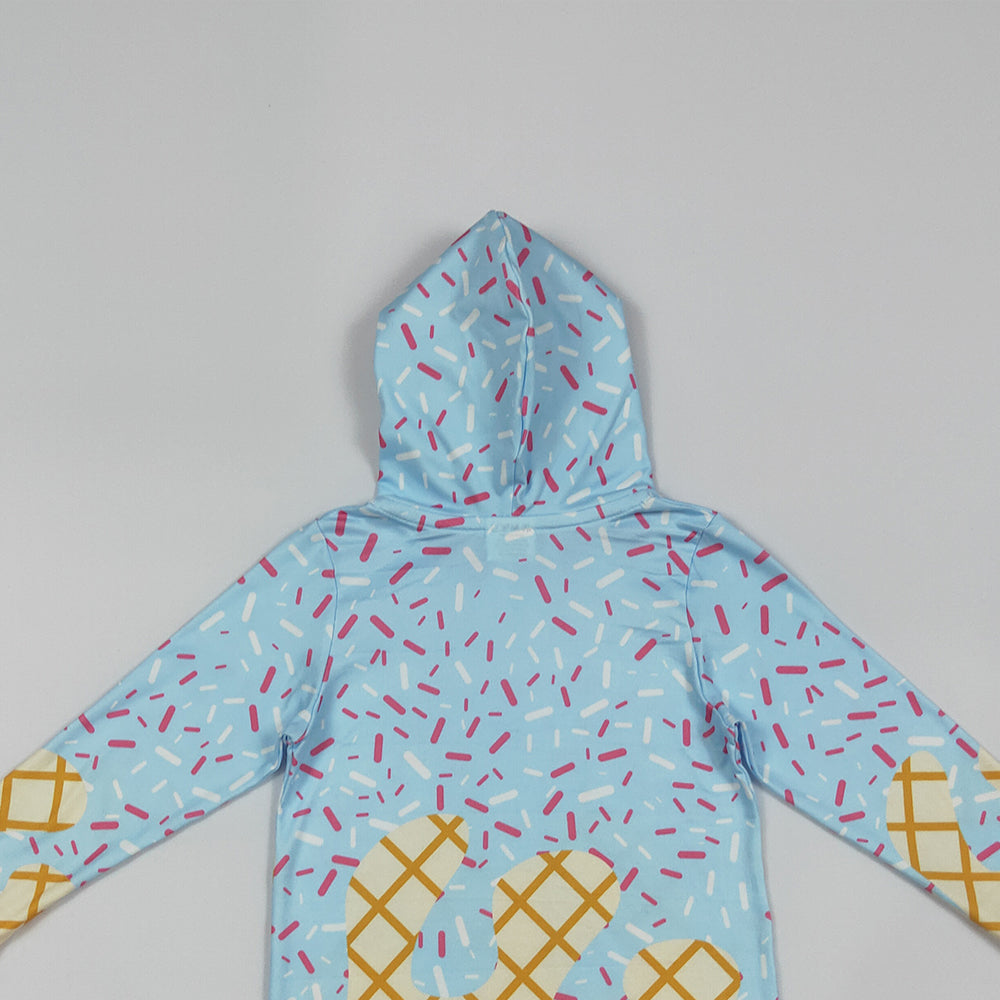 USA Shop (in stock)BT1270 Baby Boys Long Sleeve Tops Toddler Ice Cream Drip Long Sleeve Hoodie Top