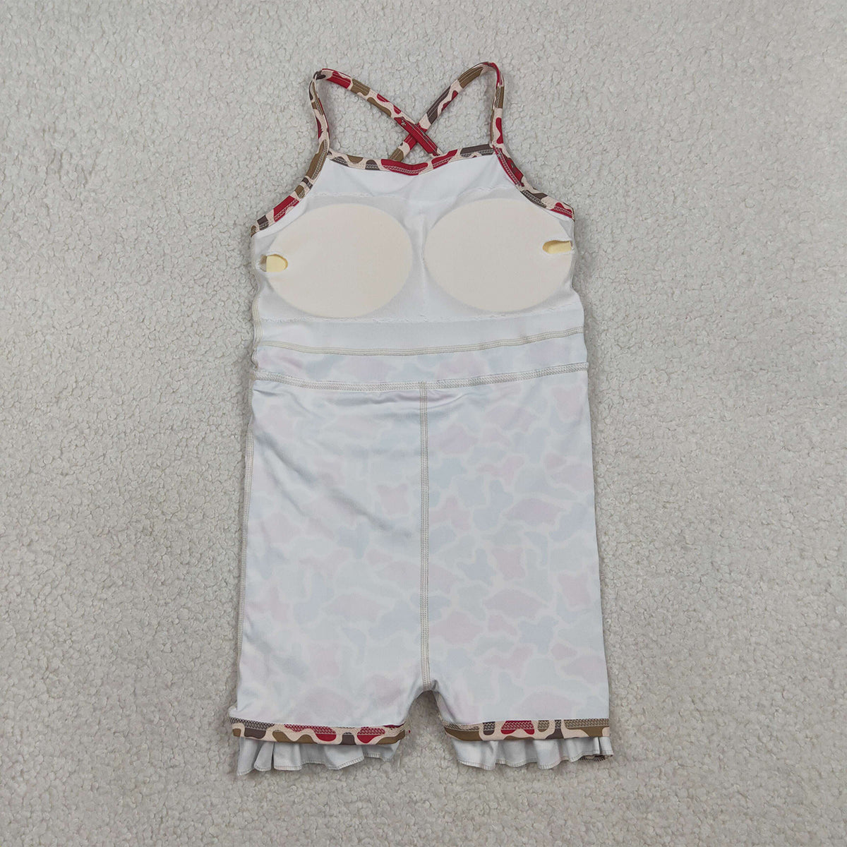 3.28 RTS NO MOQ （In stock）GSD3587 Straps camo hogs kids girls team athletic dress
