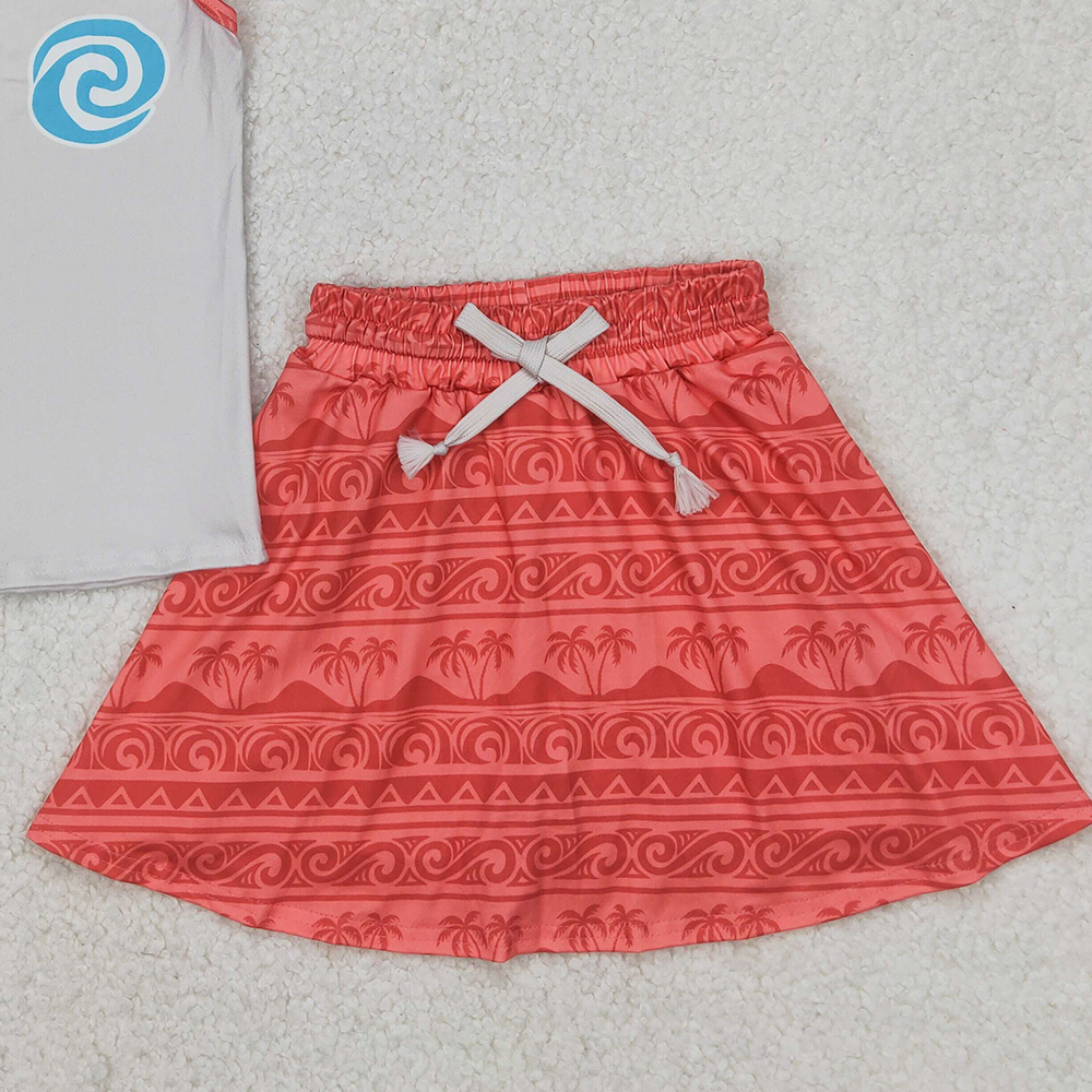 6.11  GSD2073  RTS NO MOQ Baby Girls Summer Outfits Sleeveless top skirt princess toddler girls clothes