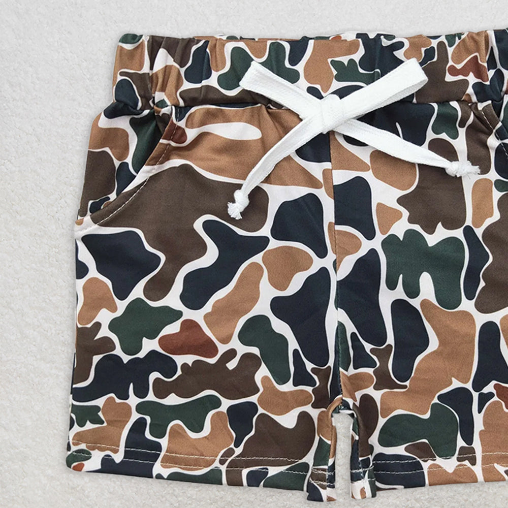 USA Shop (in stock)SS0359  Baby Boys Summer Shorts  Brown camouflage beige shorts
