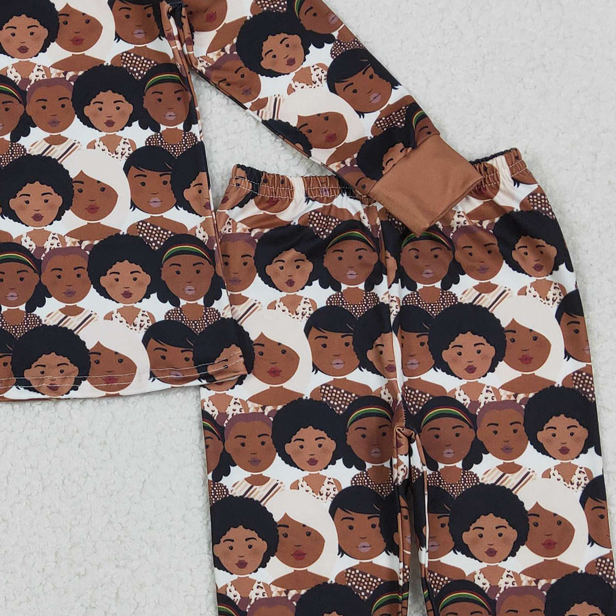 11.20 RTS NO MOQ （In stock）GLP2948 Baby Black Girls Plaid Top Pants Pajamas Sets