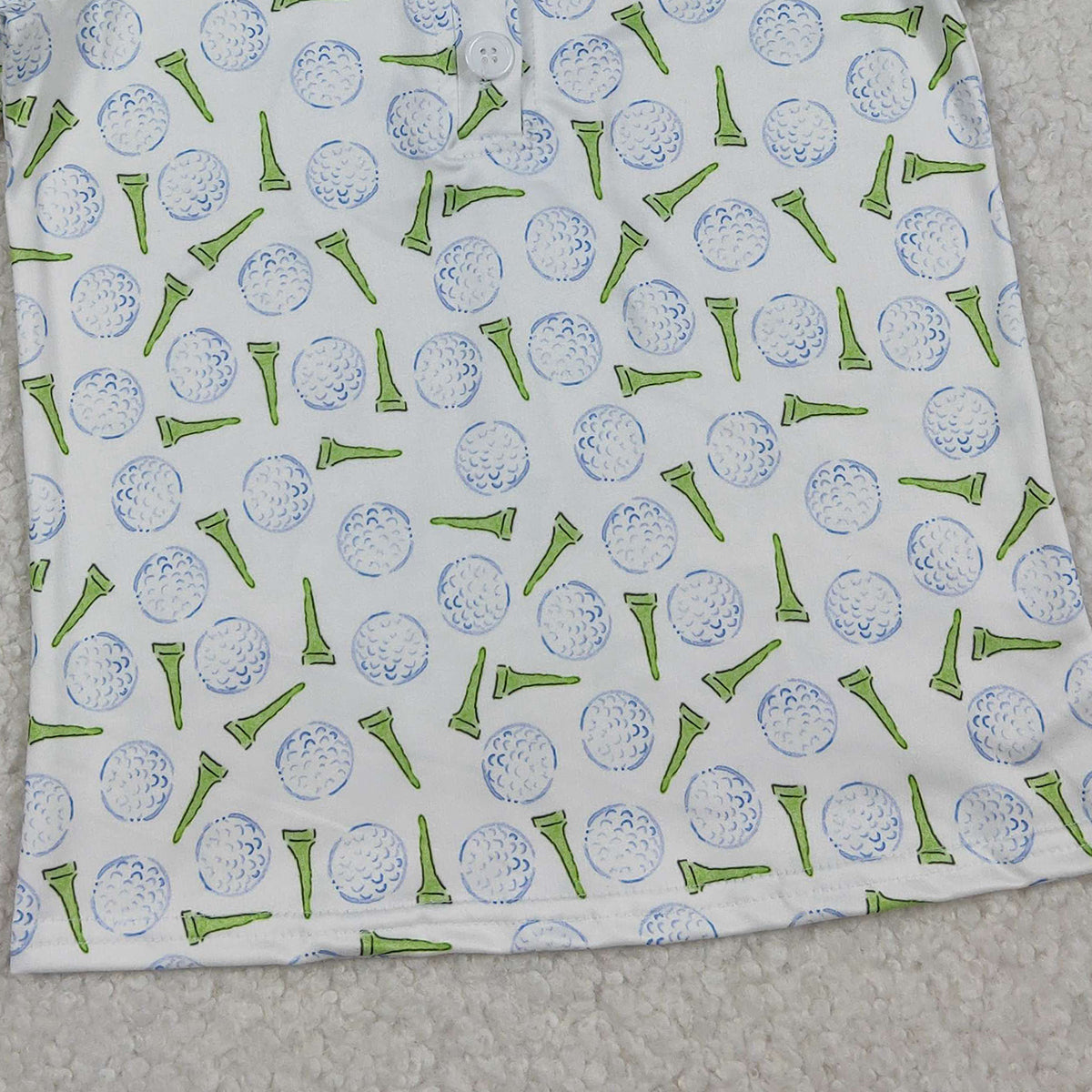 12.27 RTS NO MOQ （In stock）BT1582 Baby Boys Golf Team Button Polo Shirts Top