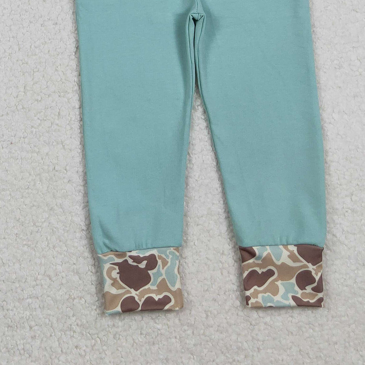 11.11 RTS NO MOQ （In stock）BLP1336 Embroidery Mama's Boy Green Camo Top Pockets Jogger Pants Clothes Sets