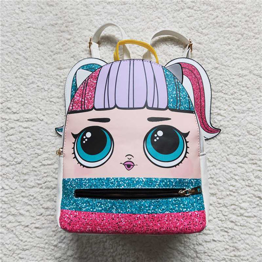 BA0133   Baby Girls Cute Girl Head Back Bags
