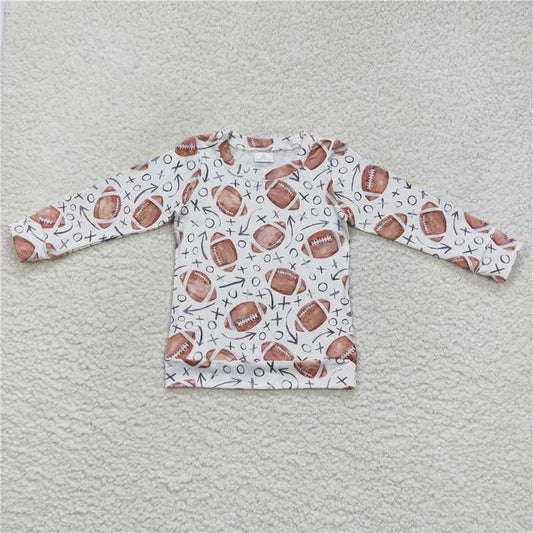 BT0310 Baby Kids Football Long Sleeve Tee Shirts Tops